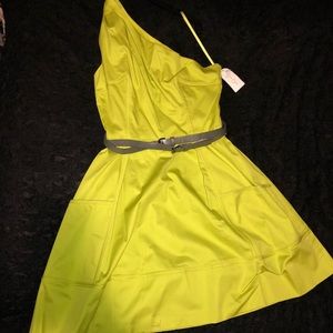 Chartreuse Jessica Simpson Dress, size 12 - NWT